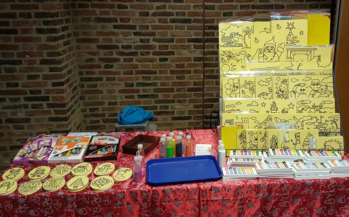 A display of sandart cards