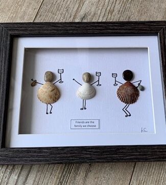 A pebble and shell picture