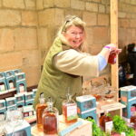 A lady selling spirits