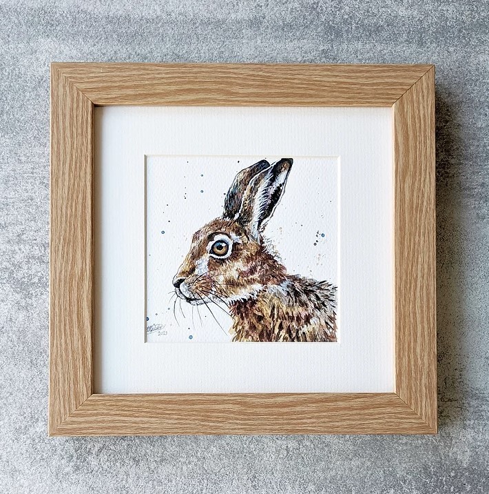 A painting of a rabbit