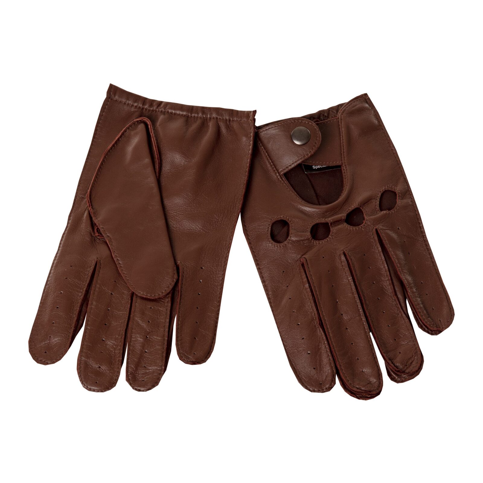 A pair of leather gloves